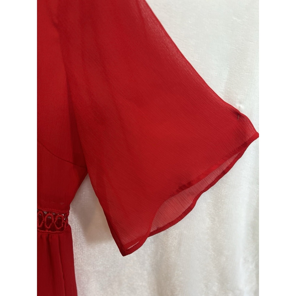 New York Company Sheer Embroidered Eyelet Cover‎ up Kimono Size S Resort Beach - Picture 6 of 16